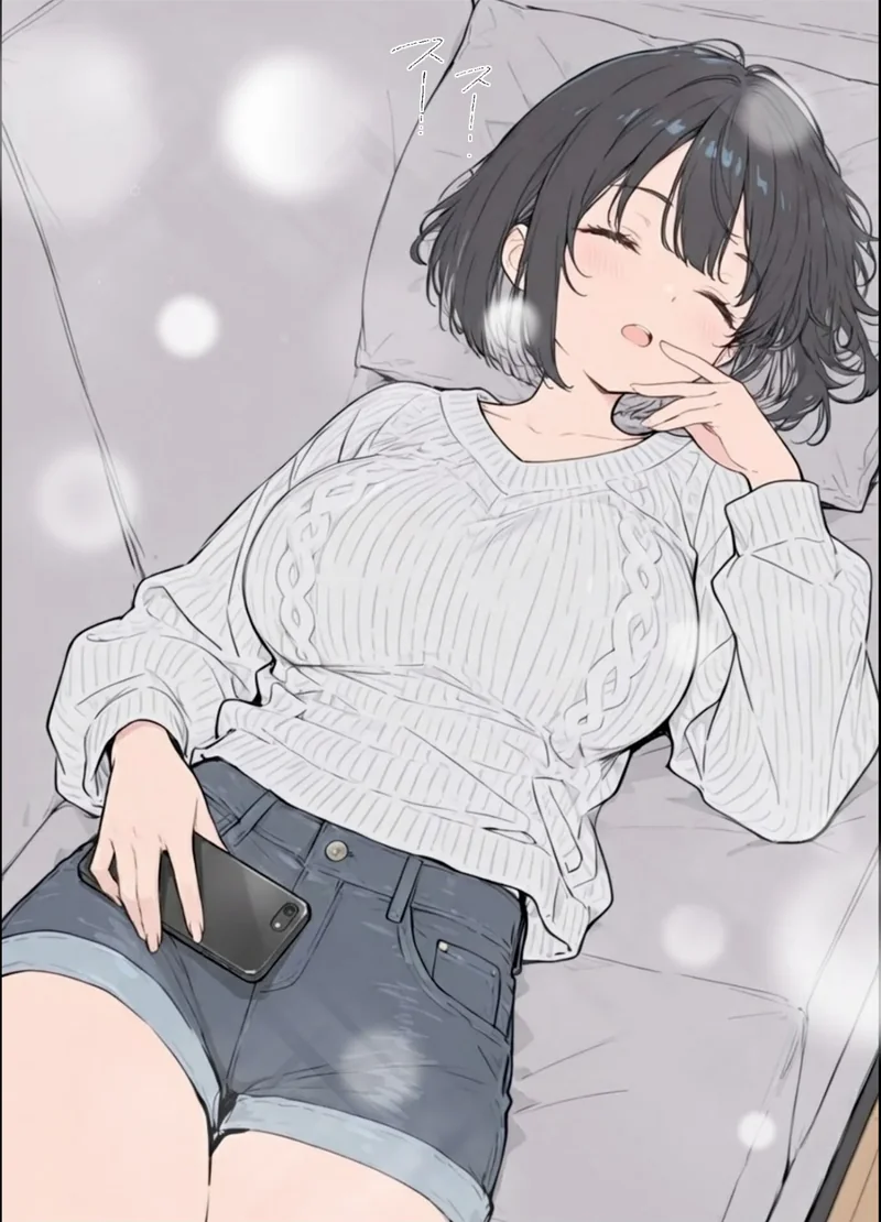 物価高で同棲した巨乳黒髪ボブ義妹と密着甘々中●しSEXした話 モザイク版 サンプル7ページ