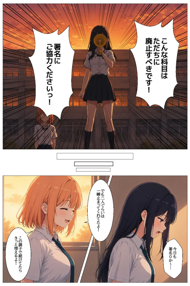 子作り必須の異常な学園で反対派だった女子がメス堕ちする話（単話）【棒消し修正版】（単話） サンプル3ページ