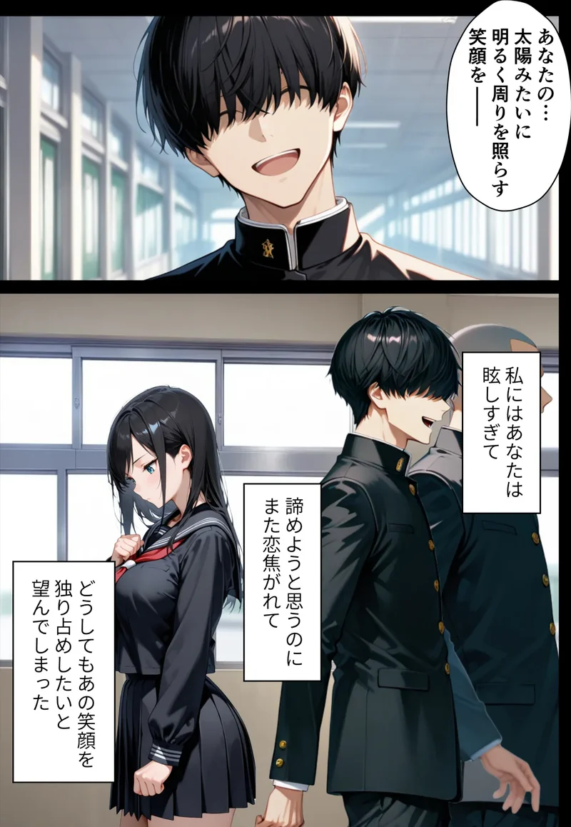 絶対に笑わない僕のクール妻を全力で孕ませる話（単話）【モザイク版】（単話） サンプル1ページ