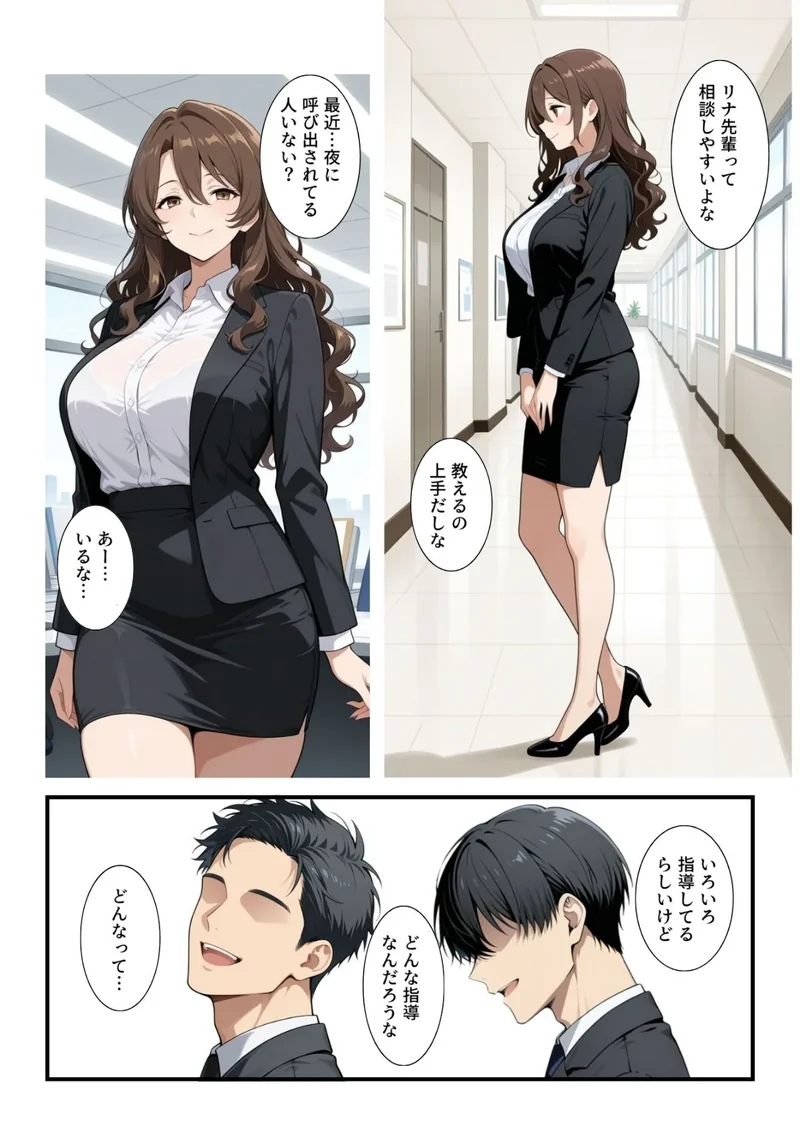 ビッチな先輩のエロ過ぎるSEX指導！とある後輩は例外でした？！【白抜き修正版】 サンプル3ページ